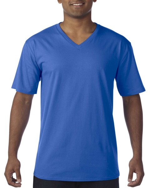 PREMIUM COTTON® FELNŐTT V-NYAKÚ PÓLÓ Kék 