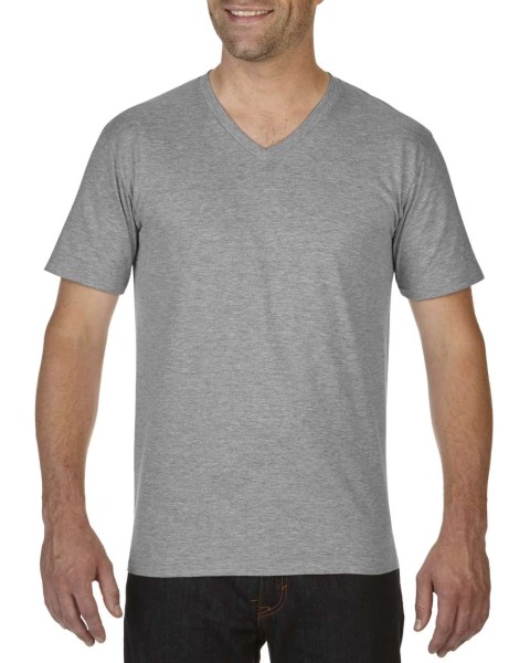 PREMIUM COTTON® FELNŐTT V-NYAKÚ PÓLÓ Szürke 