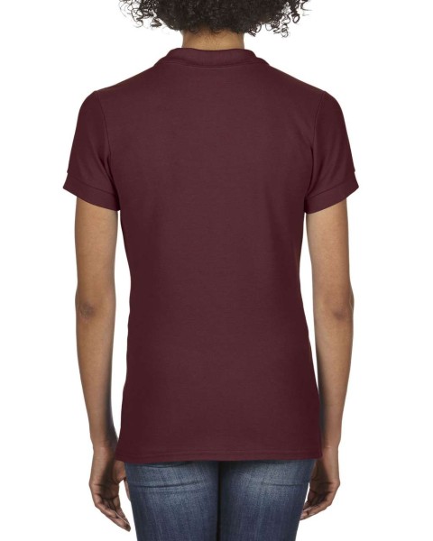 PREMIUM COTTON® LADIES' DOUBLE PIQUÉ POLO Piros 