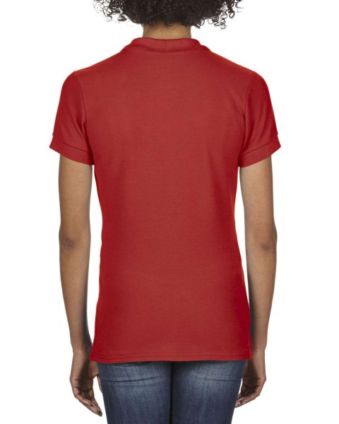 PREMIUM COTTON® LADIES' DOUBLE PIQUÉ POLO Piros 