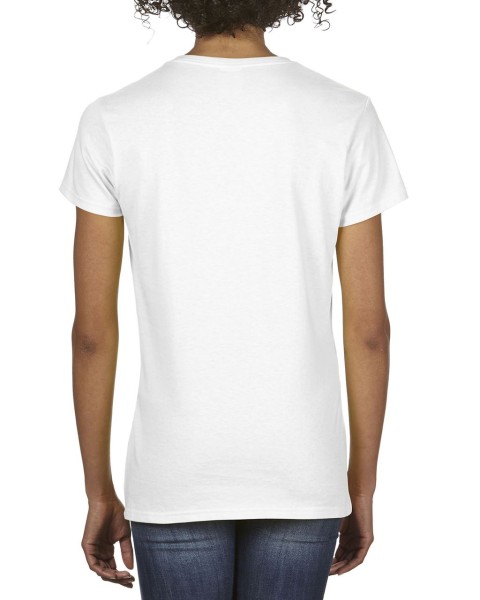 PREMIUM COTTON®NŐI V-NYAKÚ PÓLÓ Fehér 