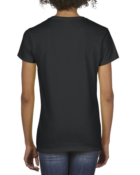 PREMIUM COTTON®NŐI V-NYAKÚ PÓLÓ Fekete 