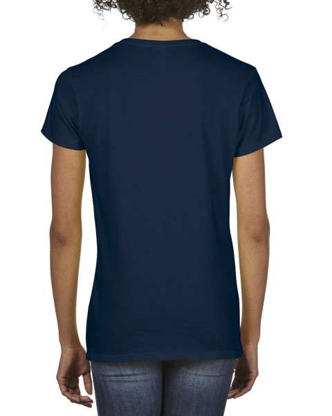 PREMIUM COTTON®NŐI V-NYAKÚ PÓLÓ Kék 