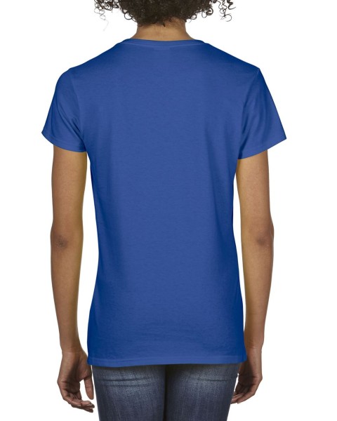 PREMIUM COTTON®NŐI V-NYAKÚ PÓLÓ Kék 