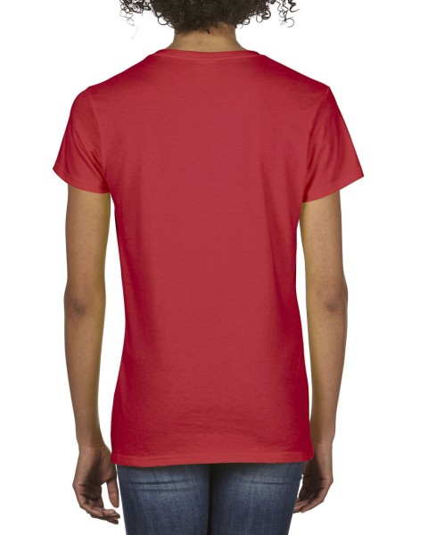 PREMIUM COTTON®NŐI V-NYAKÚ PÓLÓ Piros 