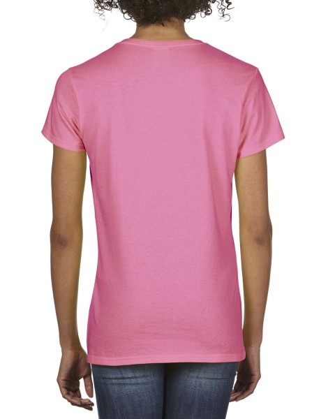 PREMIUM COTTON®NŐI V-NYAKÚ PÓLÓ Rózsaszín 