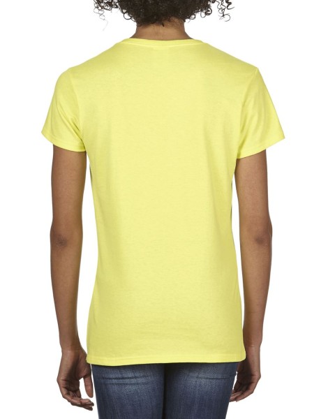 PREMIUM COTTON®NŐI V-NYAKÚ PÓLÓ Sárga 