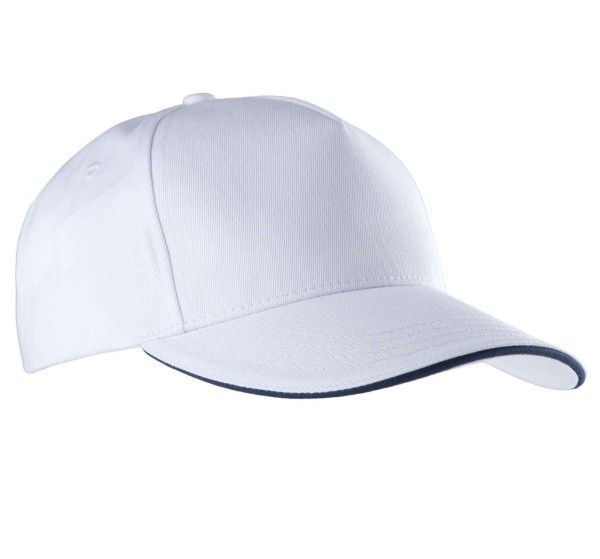 SANDWICH PEAK CAP - 5 PANELS Fehér 