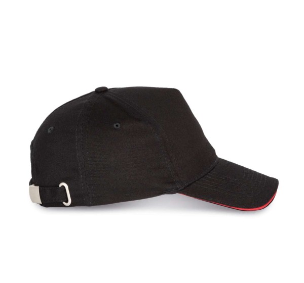 SANDWICH PEAK CAP - 5 PANELS Fekete 