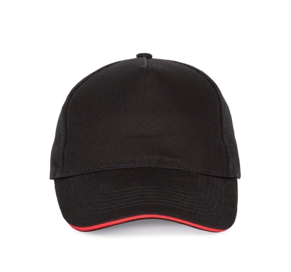 SANDWICH PEAK CAP - 5 PANELS Fekete 