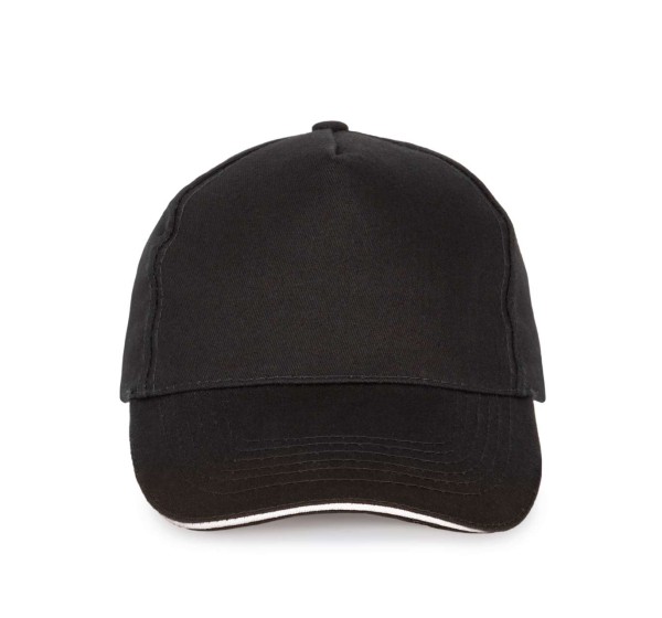 SANDWICH PEAK CAP - 5 PANELS Fekete 