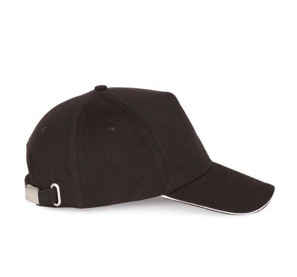 SANDWICH PEAK CAP - 5 PANELS Fekete 