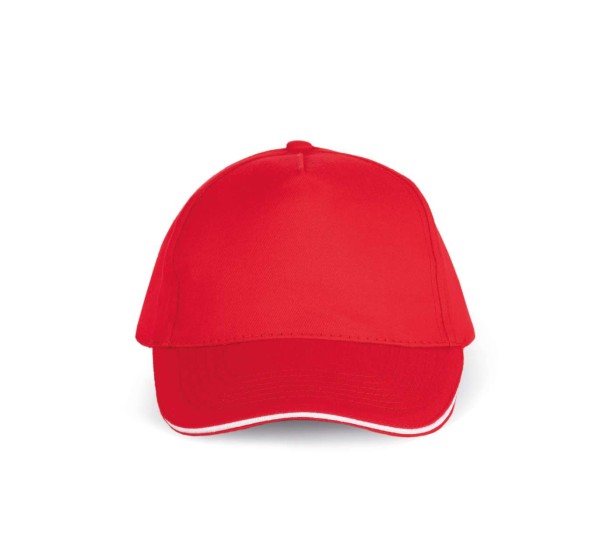 SANDWICH PEAK CAP - 5 PANELS Piros 