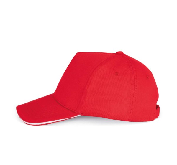 SANDWICH PEAK CAP - 5 PANELS Piros 