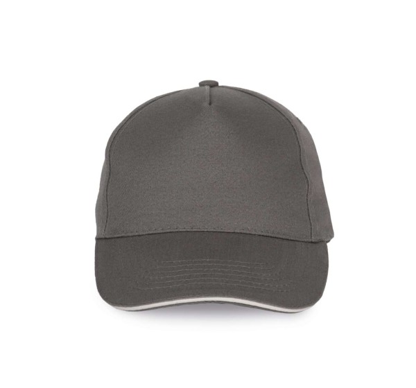 SANDWICH PEAK CAP - 5 PANELS Szürke 