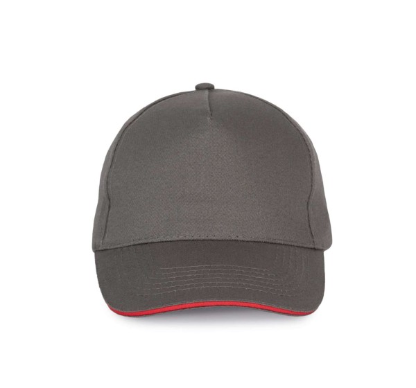 SANDWICH PEAK CAP - 5 PANELS Szürke 
