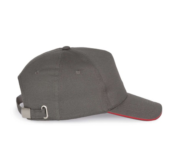 SANDWICH PEAK CAP - 5 PANELS Szürke 
