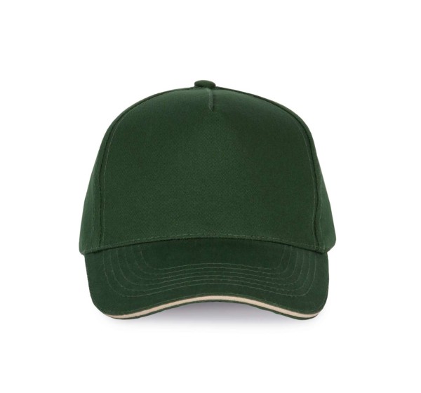 SANDWICH PEAK CAP - 5 PANELS Zöld 