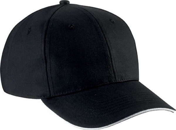 SANDWICH PEAK CAP - 6 PANELS Fekete 