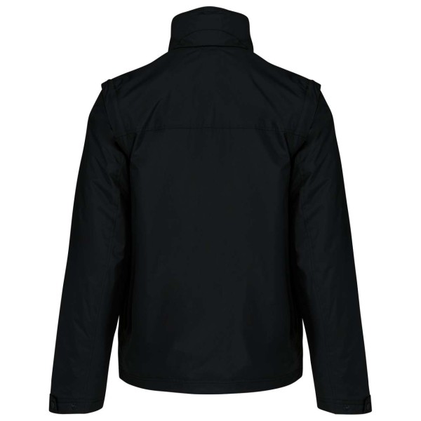 SCORE - DETACHABLE-SLEEVED BLOUSON JACKET Fekete 