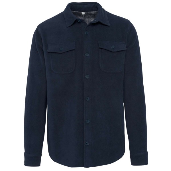 SHERPA-LINED FLEECE OVERSHIRT Kék 