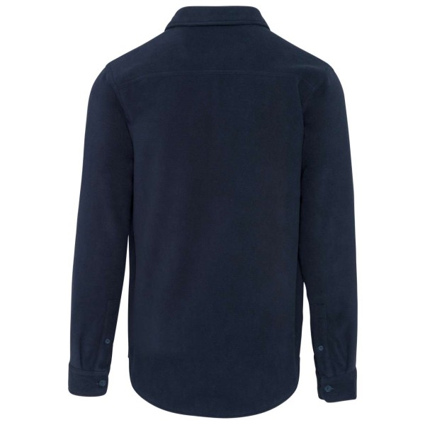 SHERPA-LINED FLEECE OVERSHIRT Kék 