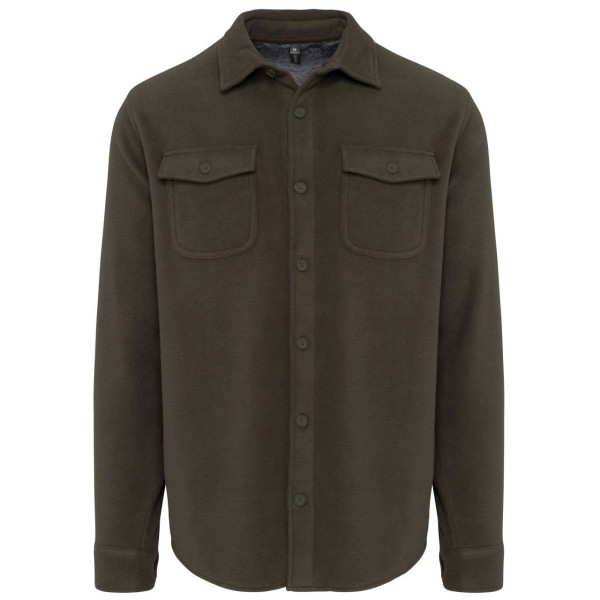 SHERPA-LINED FLEECE OVERSHIRT Zöld 