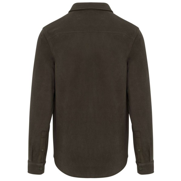 SHERPA-LINED FLEECE OVERSHIRT Zöld 
