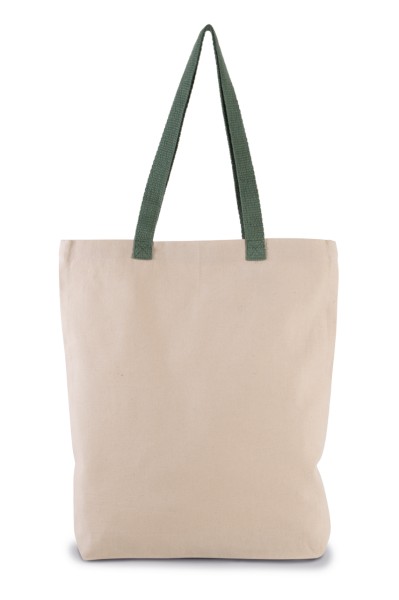 SHOPPER BAG WITH GUSSET AND CONTRAST COLOUR HANDLE Barna 