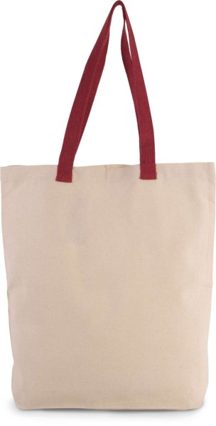 SHOPPER BAG WITH GUSSET AND CONTRAST COLOUR HANDLE Barna 