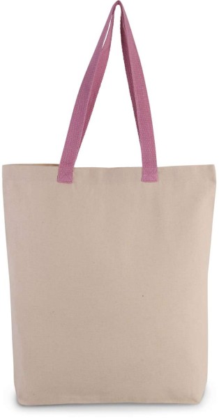 SHOPPER BAG WITH GUSSET AND CONTRAST COLOUR HANDLE Barna 