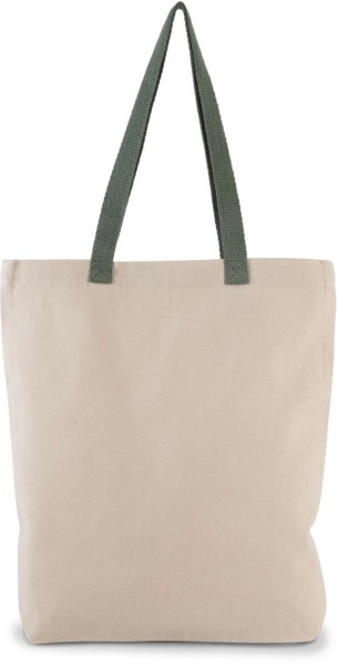 SHOPPER BAG WITH GUSSET AND CONTRAST COLOUR HANDLE Barna 