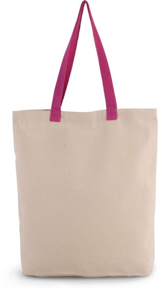 SHOPPER BAG WITH GUSSET AND CONTRAST COLOUR HANDLE Barna 