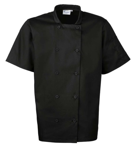SHORT SLEEVE CHEF'S JACKET Fekete 