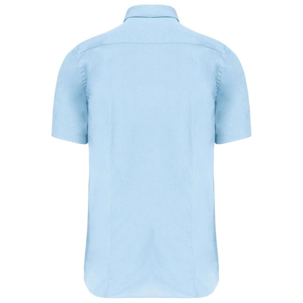 SHORT-SLEEVED COTTON/ELASTANE SHIRT Kék 