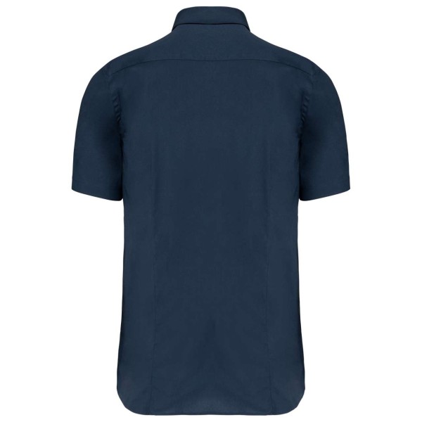 SHORT-SLEEVED COTTON/ELASTANE SHIRT Kék 