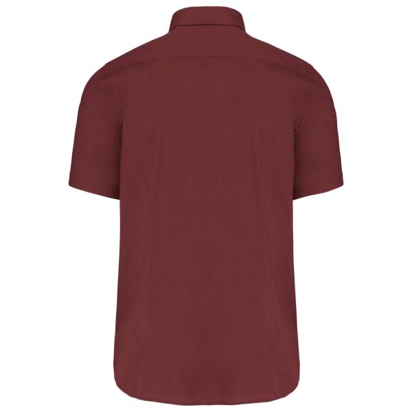 SHORT-SLEEVED COTTON/ELASTANE SHIRT Piros 