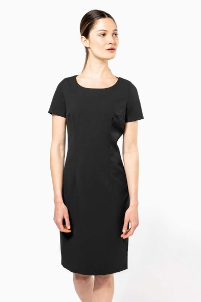 SHORT-SLEEVED DRESS Fekete 