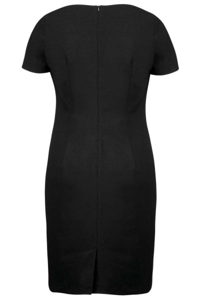 SHORT-SLEEVED DRESS Fekete 