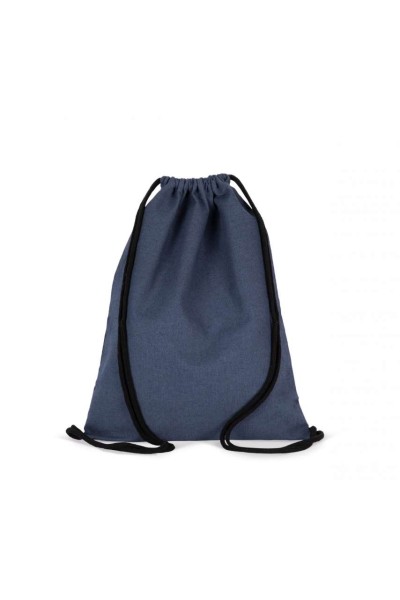 SMALL RECYCLED BACKPACK WITH DRAWSTRING Kék 