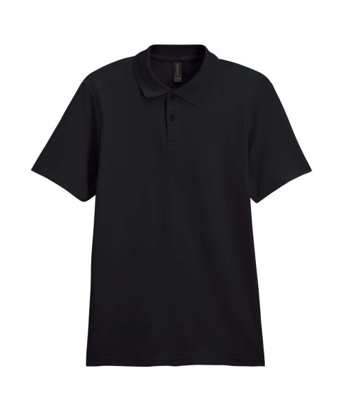 SOFTSTYLE® ADULT DOUBLE PIQUÉ POLO Fekete 