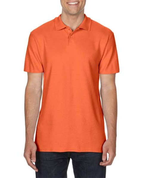 SOFTSTYLE® ADULT DOUBLE PIQUÉ POLO Narancssárga 