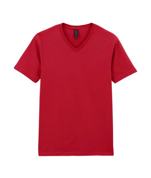 SOFTSTYLE® FELNŐTT V-NYAKÚ PÓLÓ Piros 