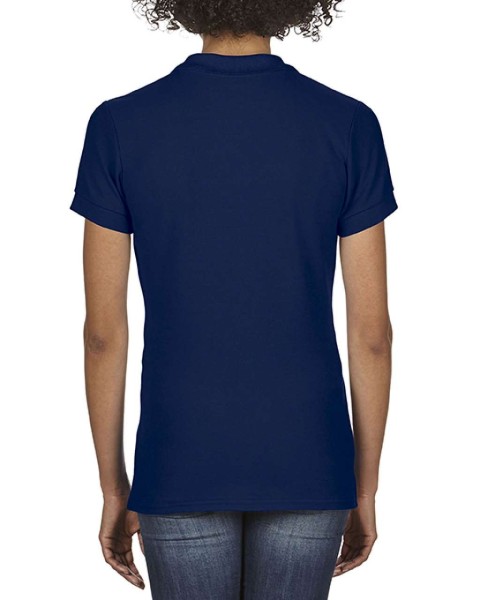 SOFTSTYLE® LADIES' DOUBLE PIQUÉ POLO Kék 