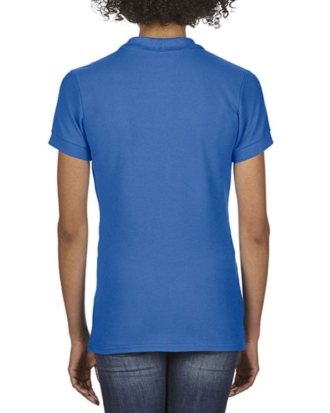 SOFTSTYLE® LADIES' DOUBLE PIQUÉ POLO Kék 