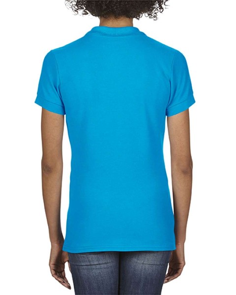 SOFTSTYLE® LADIES' DOUBLE PIQUÉ POLO Kék 