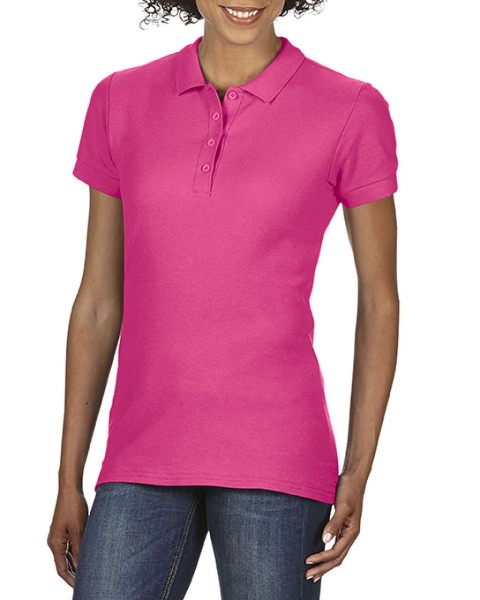SOFTSTYLE® LADIES' DOUBLE PIQUÉ POLO Rózsaszín 