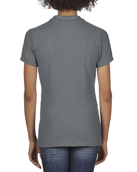 SOFTSTYLE® LADIES' DOUBLE PIQUÉ POLO Szürke 