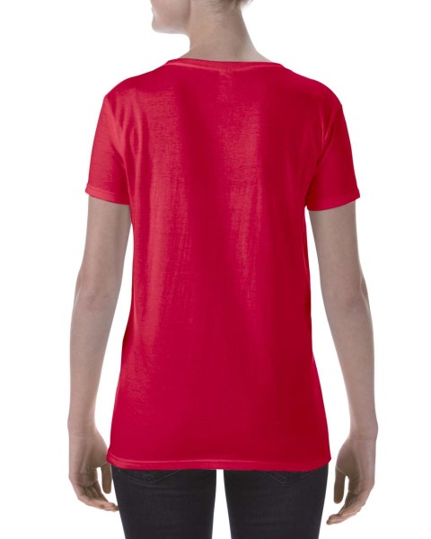 SOFTSTYLE® NŐI DEEP SCOOP PÓLÓ Piros 