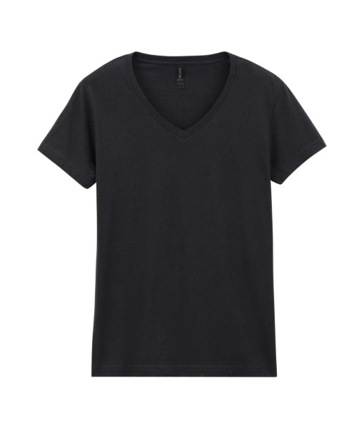 SOFTSTYLE® NŐI V-NYAKÚ PÓLÓ Fekete 